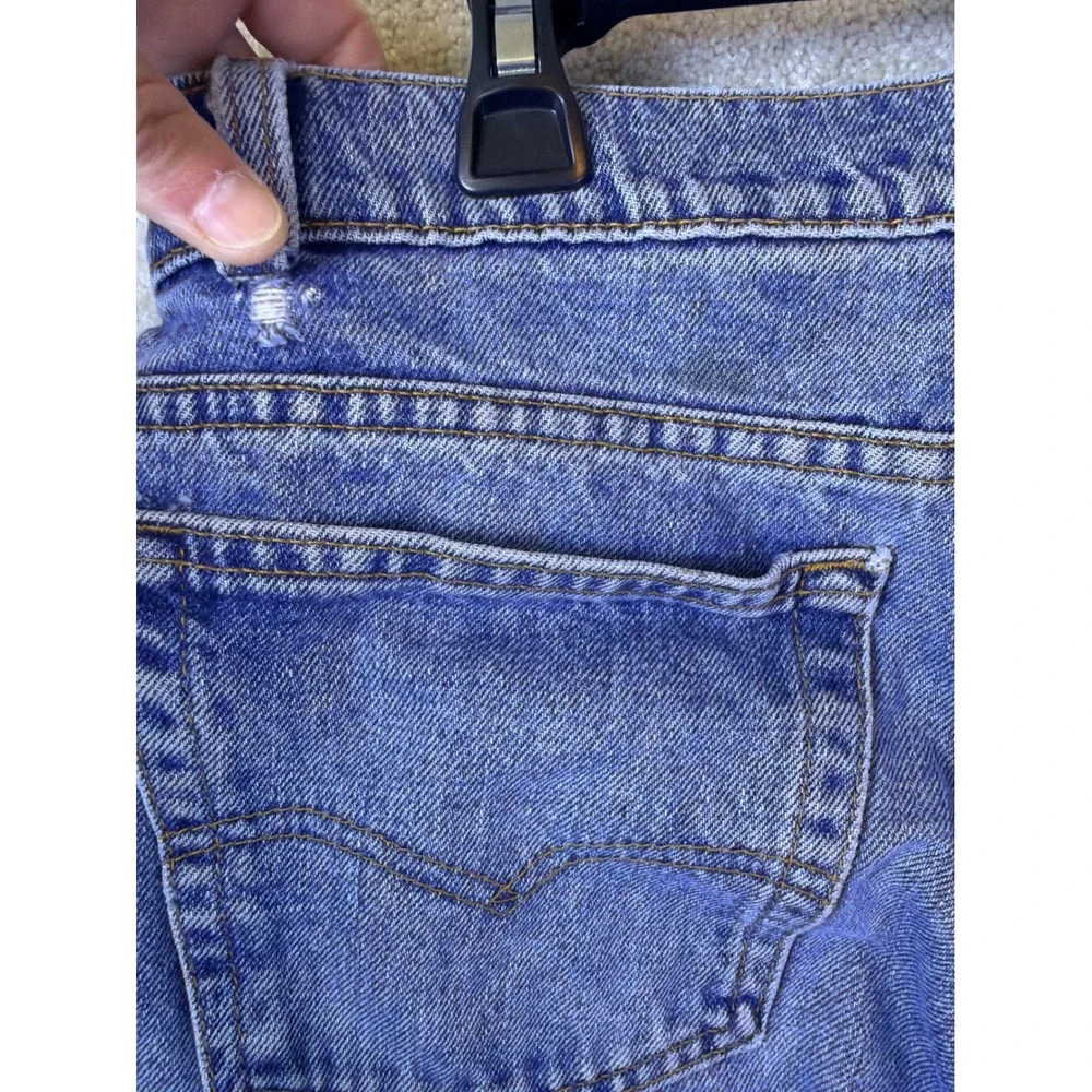 Vintage Levi's 550 Relaxed Fit Jeans Mens 34x30 Blue USA Made Tapered Leg FLAWS